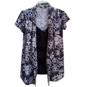 Notations Petite knit blouse sz PL  LP